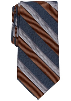 Perry Ellis Men's Preston Classic Stripe Tie - Orange