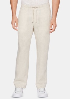 Perry Ellis Men's Regular-Fit Linen Drawstring Pants - Natural Linen