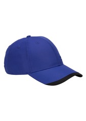 Perry Ellis Men's Ripstop Low Profile Baseball Golf Cap, Embroidered Logo - Black