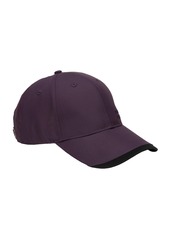 Perry Ellis Men's Ripstop Low Profile Baseball Golf Cap, Embroidered Logo - Black