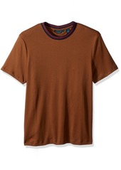 Perry Ellis Men's Short Sleeve Pima Cotton Crew Shirt PARTRIDGE-4CFK7144 Extra Extra Large