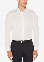 Perry Ellis Men's Slim-Fit Dobby Shirt - White