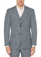 Perry Ellis Men's Slim Fit End Linen Jacket   Regular
