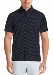Perry Ellis Men's Slim Fit Geo Floral Print Long Sleeve Button-Down Shirt  XX Large