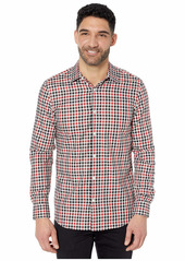 Perry Ellis Men's Slim Fit Multi Color Check Resist Spill Shirt  XX Large