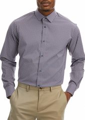 Perry Ellis Portfolio Men's Long Sleeve Slim Fit Performance Dress Shirt  14 32/33