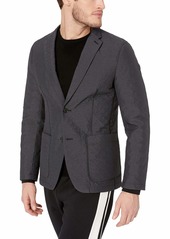 Perry Ellis Men's Slim Fit Solid Unstructured Sport Jacket Black/DFJ Extra Extra Large