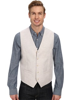 Perry Ellis Men's Slim Fit End-On-End Suit Vest  Extra Small