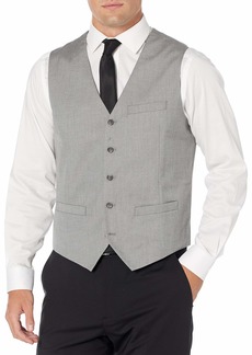 Perry Ellis Men's Slim Fit Stretch Herringbone Suit Vest