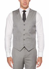 Perry Ellis Men's Slim Fit Stretch Herringbone Suit Vest  XX Large