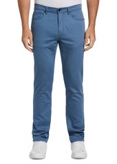 Perry Ellis Men's Slim-Fit Stretch Knit 5-Pocket Pants - Aqua Gray