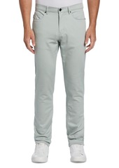 Perry Ellis Men's Slim-Fit Stretch Knit 5-Pocket Pants - Aqua Gray