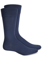 Perry Ellis Men's Socks, Microluxe Flat Knit Men's Socks