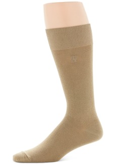 Perry Ellis Men's Socks, Rayon Dress Sock Single Pack - Khaki
