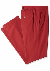 Perry Ellis Men's Solid Tech Pant Big Size Oxblood red 40W X 36L