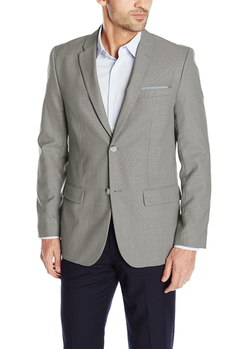 Perry Ellis Mens Solid Texture Suit Jacket