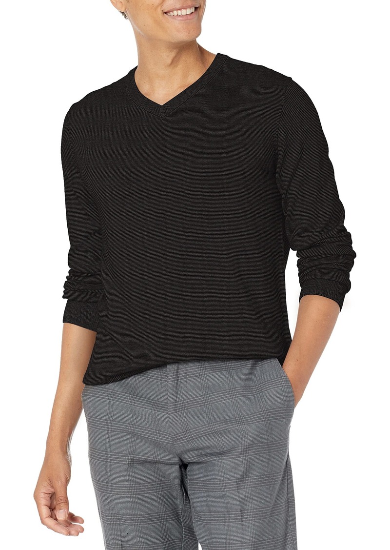 Perry Ellis Men's Long Sleeve V-Neck Sweater  X Large