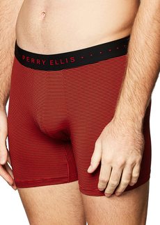 Perry Ellis Men's Stripe Designed Boxer Shorts Relaxed Fit