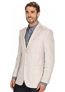 Perry Ellis Men's Linen-Blend Suit Jacket Breathable Single Breasted Blazer Regular Fit with Chest Pocket (Sizes -54)