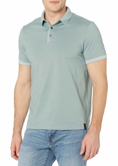 Perry Ellis Men's Textured Slub Short Sleeve Polo Shirt