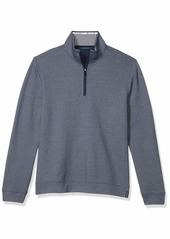 Perry Ellis Men's The Icon Quarter-Zip Logo Sweater  XX Large