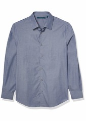 Perry Ellis Men's Thin Stripe Long Sleeve Button-Down Shirt  X Large