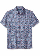 Perry Ellis Men's Total Stretch Floral Print Shirt  X Large