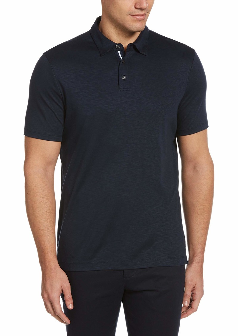 Perry Ellis Men's Ultra Soft Touch Slub Short Sleeve Polo Shirt