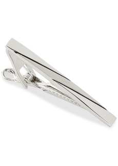 Perry Ellis Portfolio Men's Diagonal Line Tie Bar - Silver