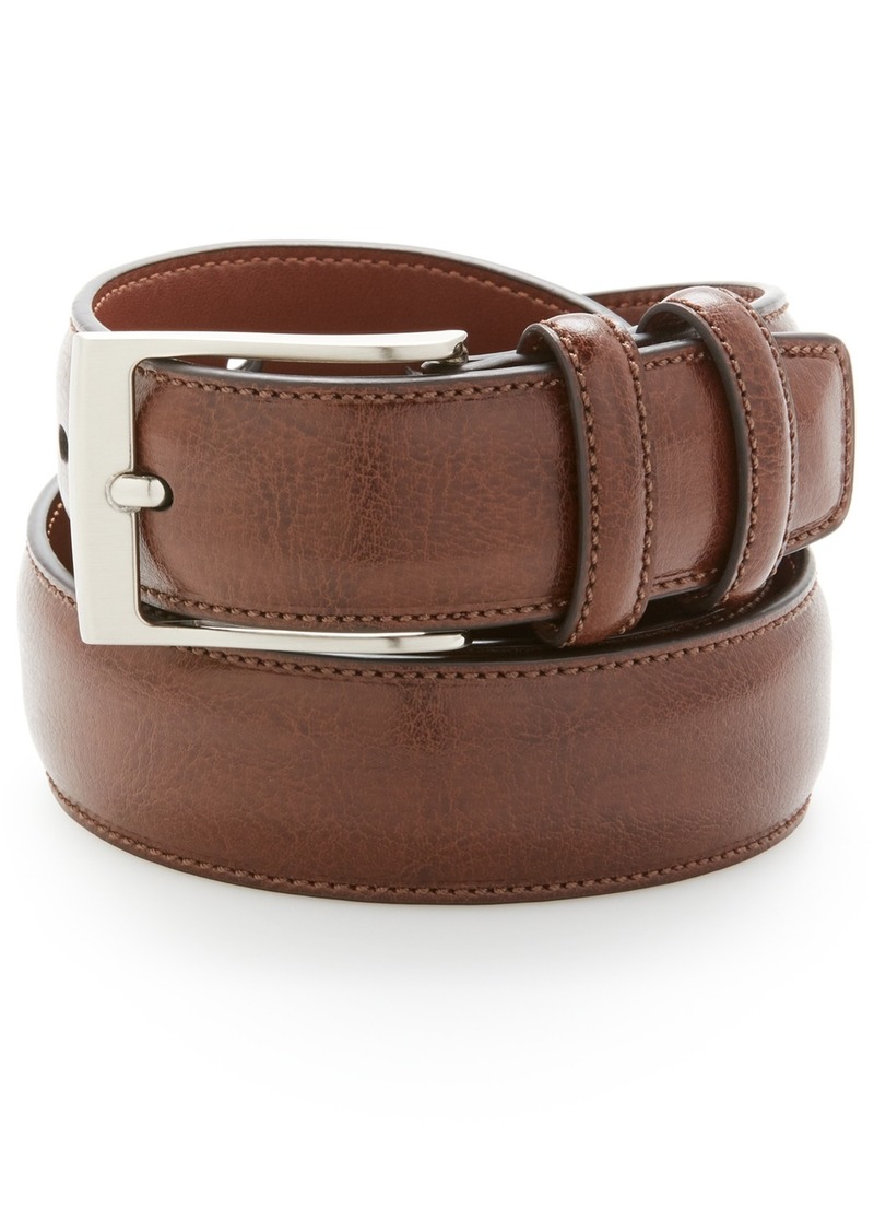 Perry Ellis Portfolio Men's Leather Belt - Chocolate