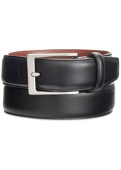 Perry Ellis Portfolio Men's Leather Dress Belt - Black