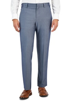 Perry Ellis Portfolio Men's Modern-Fit Check Dress Pants - Med Gray
