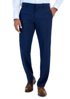 Perry Ellis Portfolio Men's Modern-Fit Heather Solid Dress Pants - Estate Blue