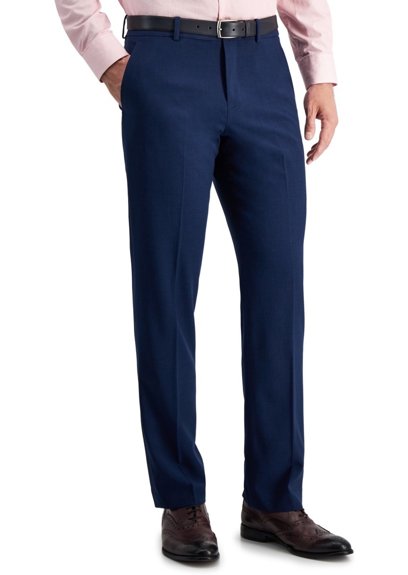 Perry Ellis Portfolio Men's Modern-Fit Stretch Solid Dress Pants - Estate Blue