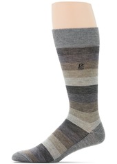 Perry Ellis Portfolio Men's Ombre Stripe Dress Socks - Oxford