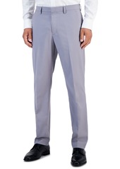 Perry Ellis Portfolio Men's Slim-Fit Non-Iron Performance Stretch Heathered Dress Pants - Insignia Blue