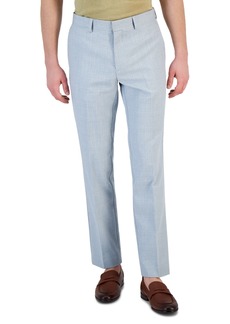 Perry Ellis Portfolio Men's Slim-Fit Twill Pants - Light Grey