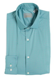 Perry Ellis Slim Fit Textured Dobby Yarn Tech Shirt in Light Blue Dobby at Nordstrom Rack