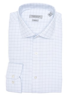 Perry Ellis Slim Fit Textured Windowpane Check Shirt in Blue at Nordstrom Rack