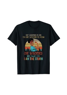 Perry Ellis She Whispered Back I Am The Storm  Woman Strong Vintage T-Shirt