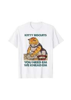 Perry Ellis Womens Kitty Biscuits We Knead Em You Need Em T-Shirt
