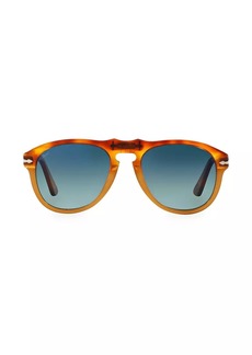 Persol 52MM Aviator Tortoise Sunglasses