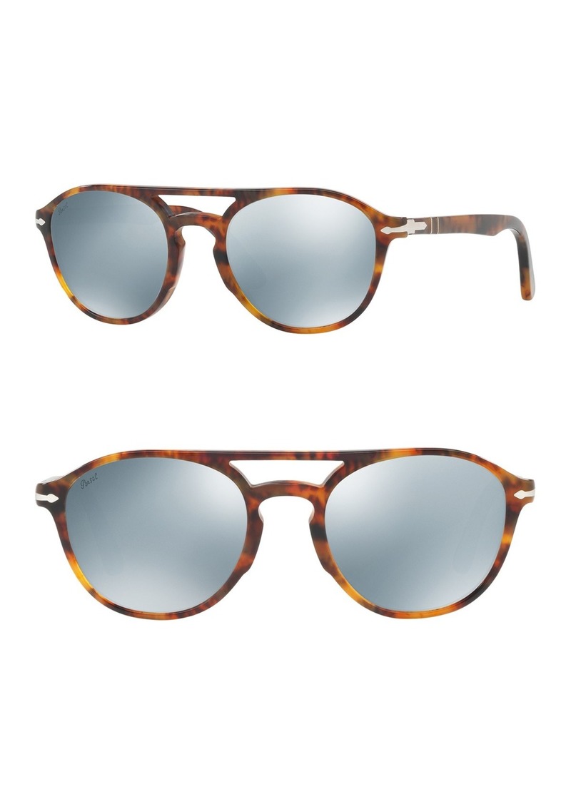 persol 52mm aviator sunglasses