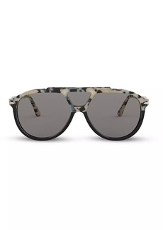 Persol 59MM Three-Lens Pilot Sunglasses