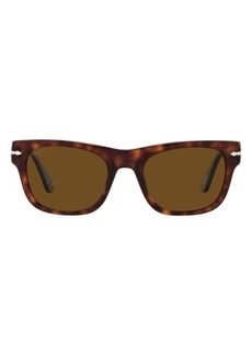 Persol 52mm Polarized Rectangle Sunglasses
