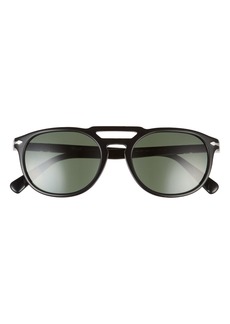 Persol 52mm Rectangular Sunglasses in Black at Nordstrom