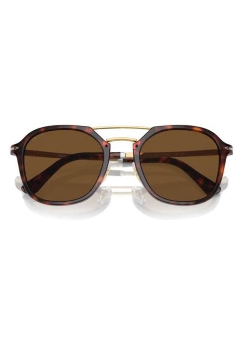 Persol 53mm Polarized Square Sunglasses