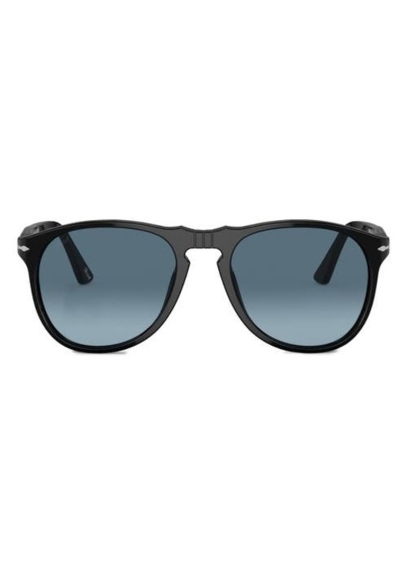 Persol 55mm Gradient Polarized Pilot Sunglasses