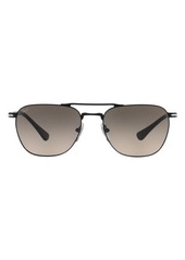 Persol 55mm Polarized Aviator Sunglasses