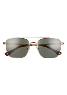 Persol 55mm Polarized Aviator Sunglasses in Gold at Nordstrom